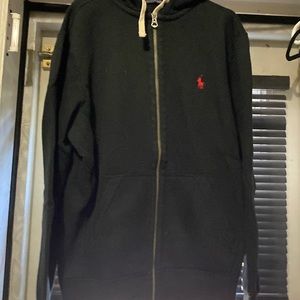 Polo Ralph Lauren black zip up sweater